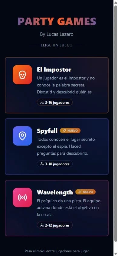 Party Games Hub